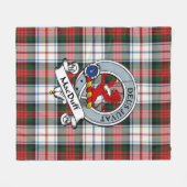 Couverture Polaire Robe MacDuff Clan moderne Badge Tartan Plaid (Devant (Horizontal))
