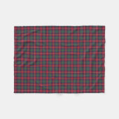 Couverture Polaire Robertson Clan Rouge, Bleu et Tartan Vert (Devant (Horizontal))