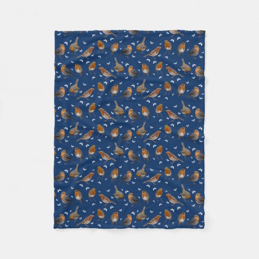 Couverture Polaire Robin Party Fleece Blanket (Navy) (Devant)