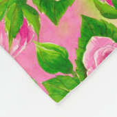 Couverture Polaire Robin rose et rose (Coin)