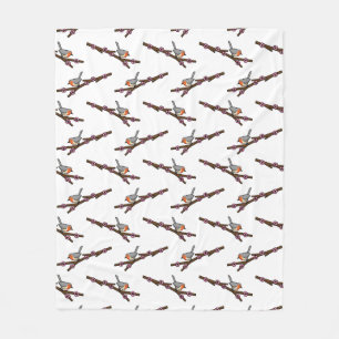 Couverture Polaire Robin sur Sakura
