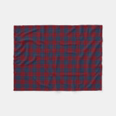 Couverture Polaire Robinson Tartan, bleu marine et rouge (Devant (Horizontal))