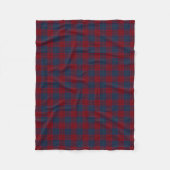 Couverture Polaire Robinson Tartan, bleu marine et rouge (Devant)