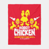 Couverture Polaire Robot Chicken Nerd Unicorn Graphic (Devant)