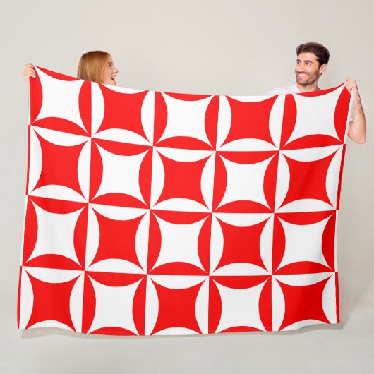 Couverture Polaire Roboter Peter pour payer Paul Motif rouge (En situation)