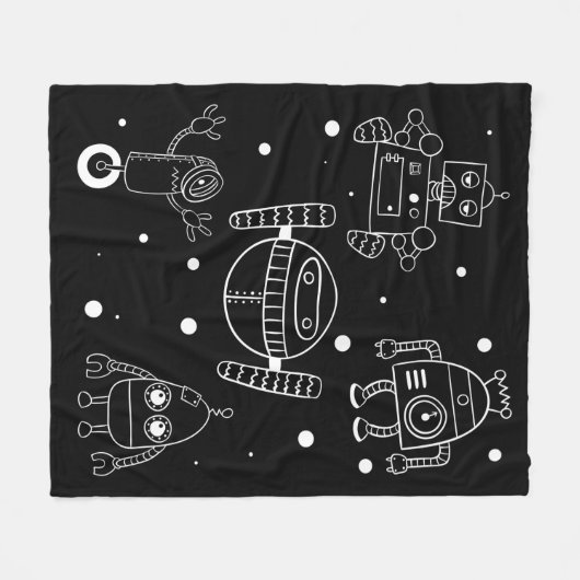 Couverture Polaire Robotique Enfants Robots Garçons Robot Enfants (Devant (Horizontal))