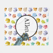 Couverture Polaire Robots personnalisés (Devant (Horizontal))