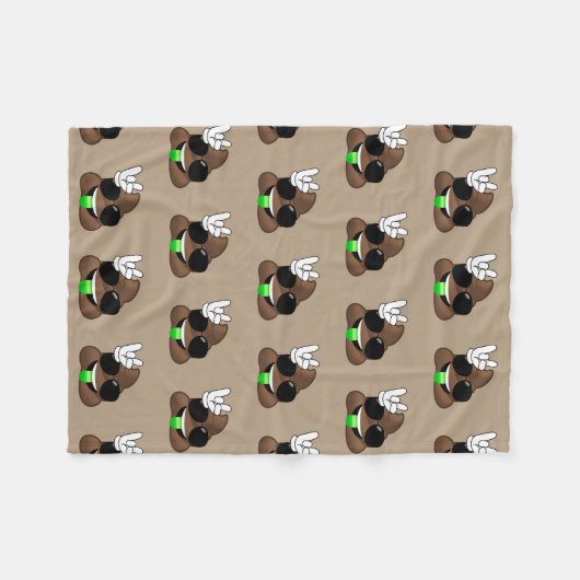 Couverture Polaire Roche sur la dunette d'Emoji (Devant (Horizontal))