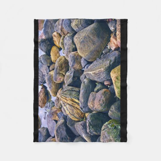 Couverture Polaire Rochers colorés (Devant)