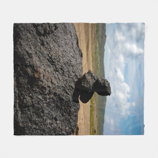 Couverture Polaire Roches empilées (Devant (Horizontal))