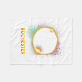 Couverture Polaire Rochester New York Total Éclipse solaire 8 avril 2 (Devant (Horizontal))