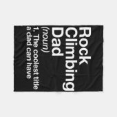 Couverture Polaire Rock Climbing Dad Definition Funny Sports  (Devant (Horizontal))