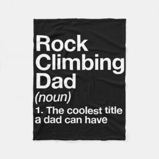 Couverture Polaire Rock Climbing Dad Definition Funny Sports 