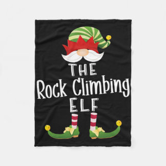 Couverture Polaire Rock Climbing Elf Group Christmas Funny Pajama Par