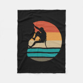 Couverture Polaire Rock Escalade Climber Retro (Devant)