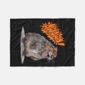 Couverture Polaire Rock Hyrax Lover Awawa Funny Groundhog Die Animal (Devant (Horizontal))