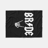 Couverture Polaire Rock N Roll Gothique Halloween Bachelorette Party (Devant (Horizontal))