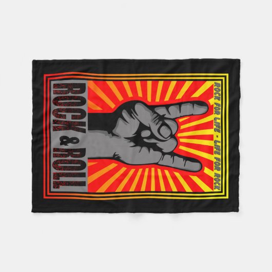 Couverture Polaire Rock & Roll (Devant (Horizontal))