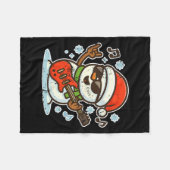 Couverture Polaire Rock Snowman With Guitar Premium Tri-blend  (Devant (Horizontal))