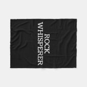 Couverture Polaire Rock Whisperer - Funny Geologist Stone Rock Collec (Devant (Horizontal))