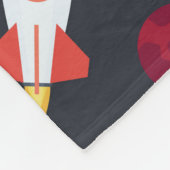 Couverture Polaire Rocket espace globe solaire système et planète cos (Coin)