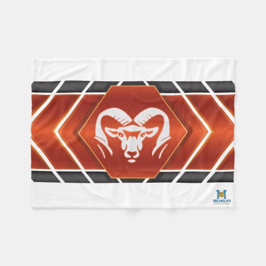 Couverture Polaire Rockford Rams #2 Fleece Blanket (Devant (Horizontal))