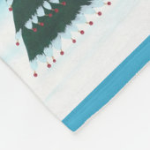 Couverture Polaire Rocking Dancing Snowman Noël Fleece Blanches (Coin)