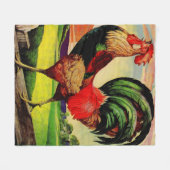 Couverture Polaire Rocky the Handsome Rooster (Devant (Horizontal))