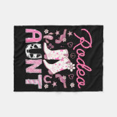 Couverture Polaire Rodeo Aunt Nk Cowgirl Western Coquette Birthday Gi (Devant (Horizontal))