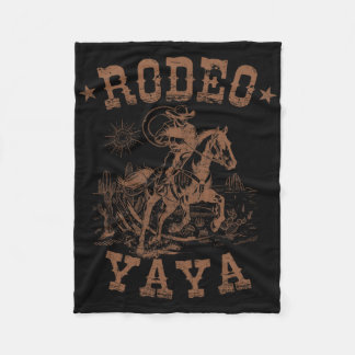 Couverture Polaire Rodeo Yaya Western Cowboy Famille correspondant de
