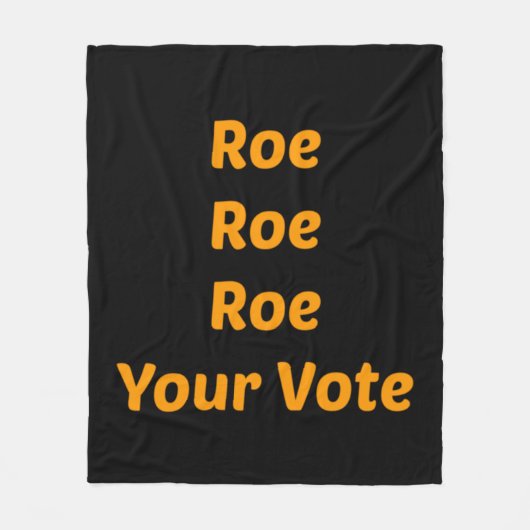 Couverture Polaire Roe Roe Roe Votre Vote (Devant)