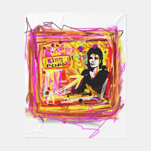 Couverture Polaire Roi de la Pop (Devant)