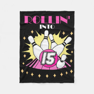 Couverture Polaire Rollin In 15 Bowling Anniversaire Party 15. Garçon