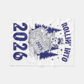 Couverture Polaire Rollin Into 2026 Raccoon Funny Dumpster Fire 2025  (Devant (Horizontal))