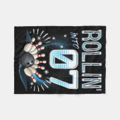 Couverture Polaire Rollin' Into 7 Bowling Anniversaire 7e Bowler Anni (Devant (Horizontal))