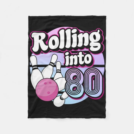 Couverture Polaire Rolling In 80 Bowling 80e anniversaire (Devant)