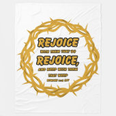 Couverture Polaire Romains 12:15 KJV Bible Scripture Verse (Devant)