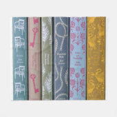 Couverture Polaire Roman de Jane Austen Throw Blanket (Devant (Horizontal))