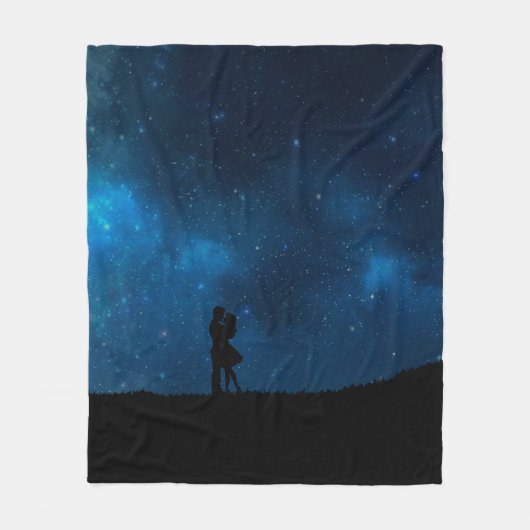 Couverture Polaire Romance amour couple conception coeur (Devant)