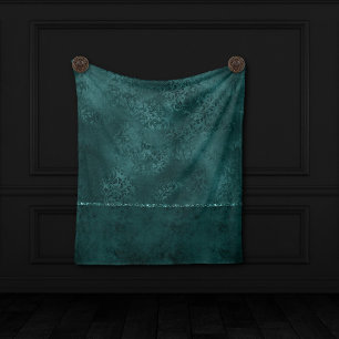 Couverture Polaire Romance Turquoise de minuit Dark Satiny Grunge D