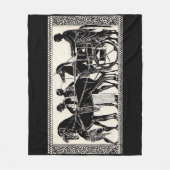 Couverture Polaire Romancient men and horses (Devant)