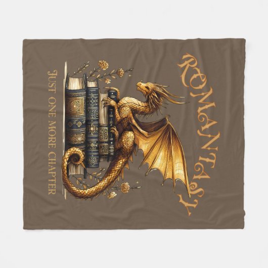 Couverture Polaire Romantasy Dragon Books Juste un chapitre de plus (Devant (Horizontal))