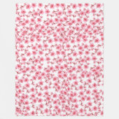 Couverture Polaire Romantic pink Cherry blosson (Devant)