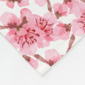 Couverture Polaire Romantic pink Cherry blosson (Coin)