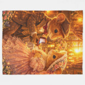 Couverture Polaire Romantic Proposal Couple Gift Engagement Love (Devant (Horizontal))