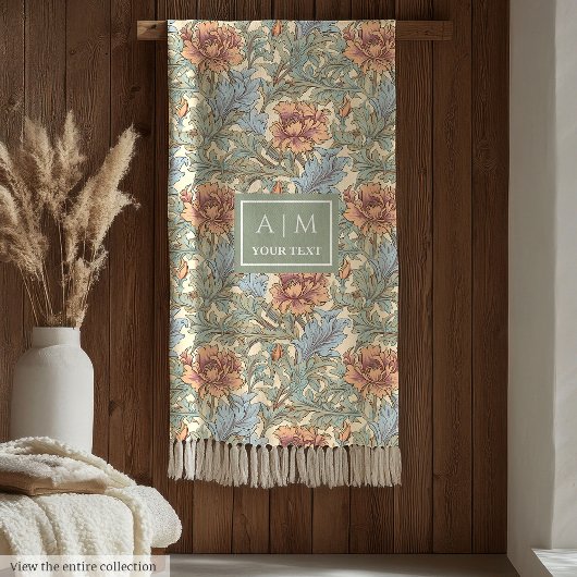 Couverture Polaire Romantique Morris couleurs pastel jeter la couvert