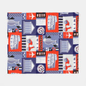 Couverture Polaire Rome city seamless decorative pattern design. Trav (Devant (Horizontal))