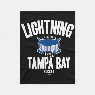 Couverture Polaire Rondelle de hockey Tampa Bay Lightning noire offic