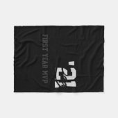 Couverture Polaire Rookie Dad First Year Mvp Srty T Shirt  (Devant (Horizontal))