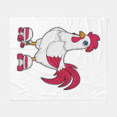 Couverture Polaire Rooster à Patinage en ligne avec Roller skates (Devant (Horizontal))